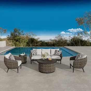 Transform Your Backyard with the Vigo 5-Piece Outdoor Patio Seating Set